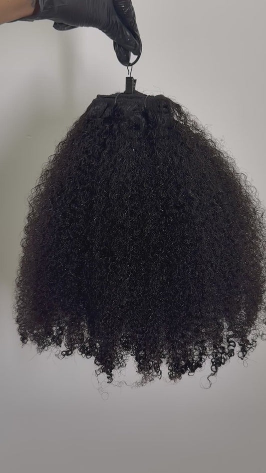 Afro kinky curly